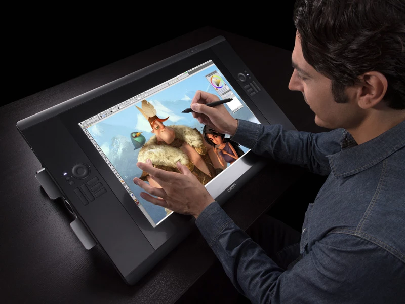 Wacom - wacom Cintiq 24HD touch 液晶タッチディスプレイ Wacom Cintiq 24HD touch adds multi-touch to interactive pen